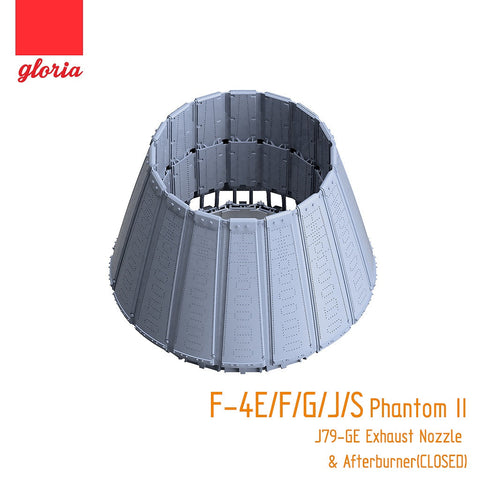 E.T.モデル GR48004B 1/48 F-4E/F/G/J/S J79-GE エキゾーストノズル・アフターバーナー(クローズ)