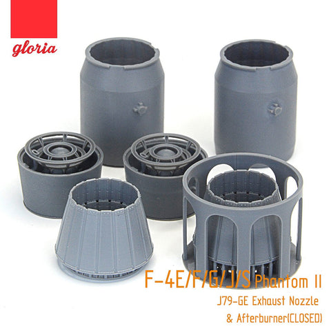 E.T.モデル GR48004B 1/48 F-4E/F/G/J/S J79-GE エキゾーストノズル・アフターバーナー(クローズ)