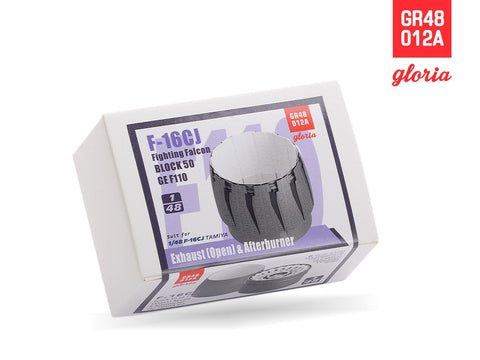 E.T.モデル GR48012A 1/48 アメリカ F-16CJファイティングファルコン F110-GE用排気ノズル/アフターバーナー 開(タミヤ用)