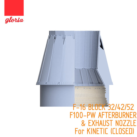 E.T.モデル GR48017B 1/48 アメリカ F-16Cブロック32/42/52 F100-PWアフターバーナー&排気ノズル閉(キネティック用)