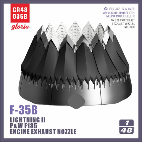 ETモデル GR48036B 1/48 F-35B エキゾーストノズル(クローズ)(タミヤ用)