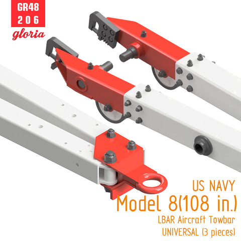ETモデル GR48206 1/48 アメリカ海軍 モデル8（108 in.）ALBAR 航空機牽引バー（3個入）