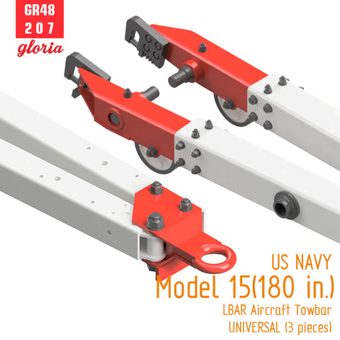 ETモデル GR48207 1/48 アメリカ海軍 モデル15（180 in.）ALBAR 航空機牽引バー（3個入）