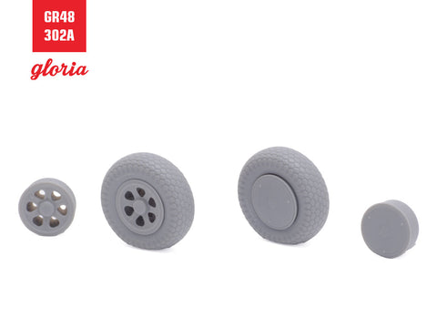 ETモデル GR48302A 1/48 P-47D 自重変形ホイール(タイプ1)(タミヤ用)