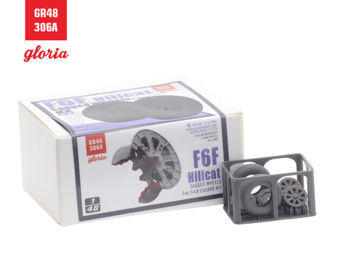 ETモデル GR48306A 1/48 F6F ヘルキャット 自重変形ホイール(タイプ1)(エデュアルド用)