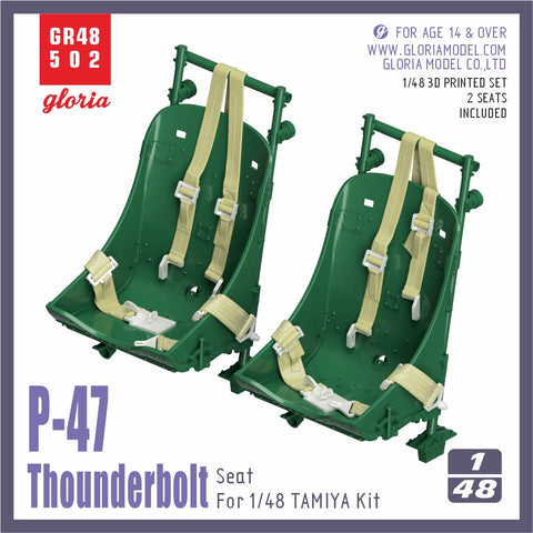 ETモデル GR48502 1/48 P-47D シート (後期型)(タミヤ用)