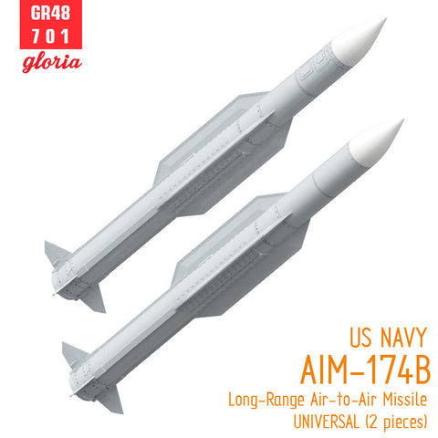 ETモデル GR48701 1/48 アメリカ海軍 AIM-174B 長距離空対空ミサイル （2個入）
