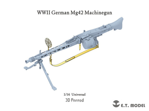 E.T.モデル P16-003 1/16 WWII ドイツ MG42機関銃(3Dプリント)