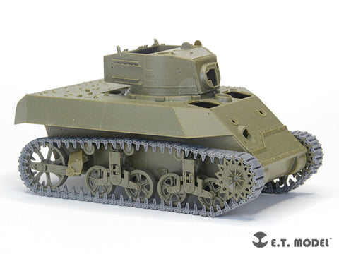 ETモデル P35-038 1/35 WWII アメリカ軍 M3/M5 スチュアート 軽戦車 T16 ワークブル履帯(3Dプリント) (AFVクラブ用)