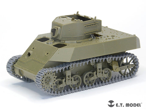 ETモデル P35-039 1/35 WWII アメリカ軍 M3/M5 スチュアート 軽戦車 T36E6 ワークブル履帯(3Dプリント) (AFVクラブ用)