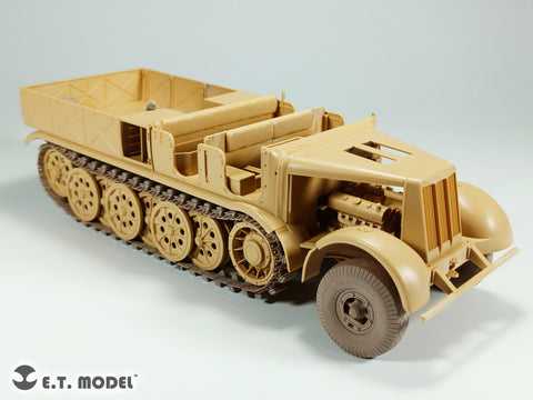 E.T.モデル P35-062 1/35 WWII ドイツ Sd.Kfz.9 18トン重ハーフトラック FAMO(ファモ)用自重変形タイヤ&可動式履帯セット(タミヤ用)