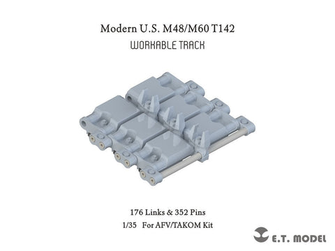 ETモデル P35-070 1/35 現用アメリカ M48/M60 T142 ワークブル履帯(3Dプリント) (AFV/タコム用)