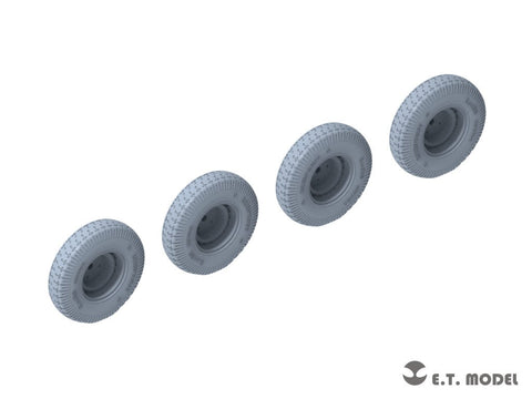 E.T.モデル P35-106 1/35 WWII ドイツ重装甲車Sd.Kfz.234用大径ホイール自重変形タイヤ タイプ6(ドラゴン用)