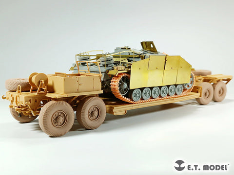 E.T.モデル P35-123 1/35 WWII ドイツ Sd.Ah.116戦車運搬用トレーラー 自重変形タイヤ (3Dプリント)(タミヤ用)
