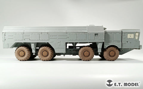 E.T.モデル P35-125 1/35 ロシア 9K720短距離弾道ミサイル"イスカンデル-M"用 自重変形タイヤ(トランペッター用)
