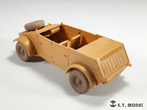 E.T.モデル P35-139 1/35 WWII ドイツ キューベルワーゲン82型用自重変形タイヤ バルーンタイプ(タミヤ用)