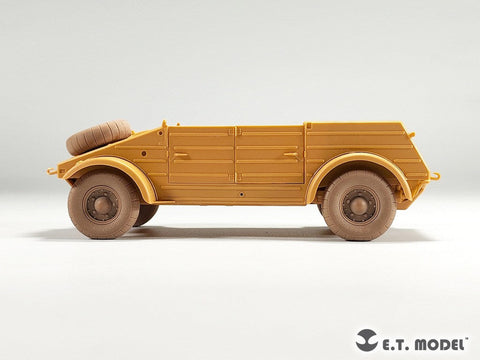 E.T.モデル P35-139 1/35 WWII ドイツ キューベルワーゲン82型用自重変形タイヤ バルーンタイプ(タミヤ用)