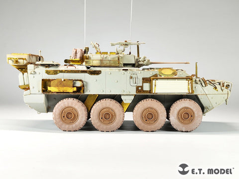 E.T.モデル P35-155 1/35 カナダ LAV III装甲車  自重変形ホイール(モンモデル用)