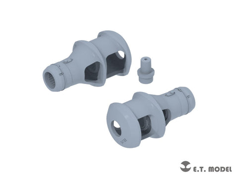 E.T.モデル P35-303 1/35 WWII ドイツ 7.5cm KwK 40戦車砲/7.5cm Pak 40マズルブレーキ(タイプ3)