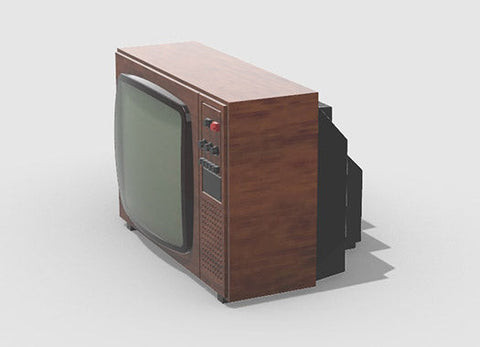 エウレカXXL E-055 1/35 25 インチ レトロ TV セット