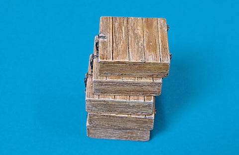 エウレカXXL E-080 1/35 ドイツ M39卵型手榴弾30個入用 木製弾薬箱 レジンパーツ×5