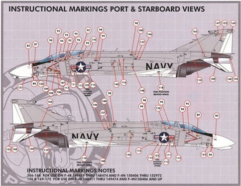 ファーボール 48-013 1/48 F-4B/N ステンシル