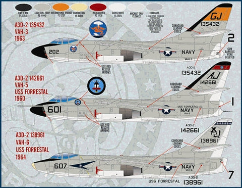 ファーボール 48-022 1/48 キラーホエールズ A-3 スカイウォリアーズ