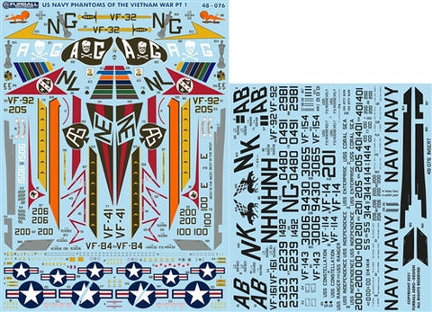 ファーボール 48-076 1/48 ベトナム戦争のアメリカ海軍 ファントム