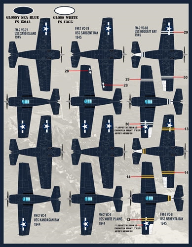 ファーボール F/D&S-4822 1/48 カラー＆マーキング of FM-2 ワイルドキャット