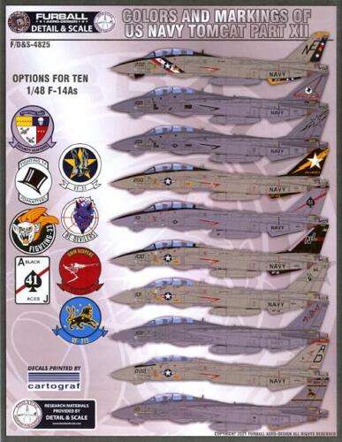 ファーボール FDS-4825 1/48トムキャット カラーズ・マーキング パート XII