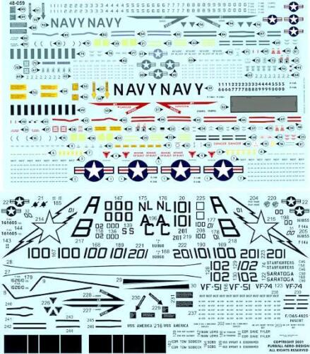 ファーボール FDS-4825 1/48トムキャット カラーズ・マーキング パート XII