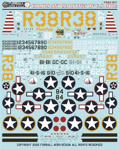 ファーボール FDS-4827 1/48 アメリカ海軍 SBD ドーントレスのカラーとマーキング