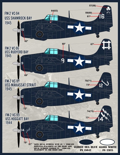 ファーボール F/D&S-7203 1/72 カラー＆マーキング of FM-2 ワイルドキャット