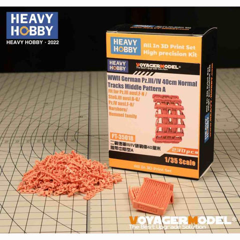 ヘビーホビー PT-35018 1/35 WWII ドイツ III・IV号戦車 40cm履帯 中期 パターン A
