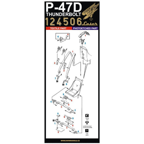 HGW 124506 1/24 P-47D サンダーボルト pre-cut (laser) | Kinetic Model, Vintage H.
