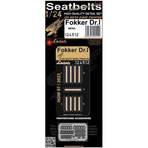 HGW 124512 1/24 フォッカー Dr.I pre-cut (laser) | Meng