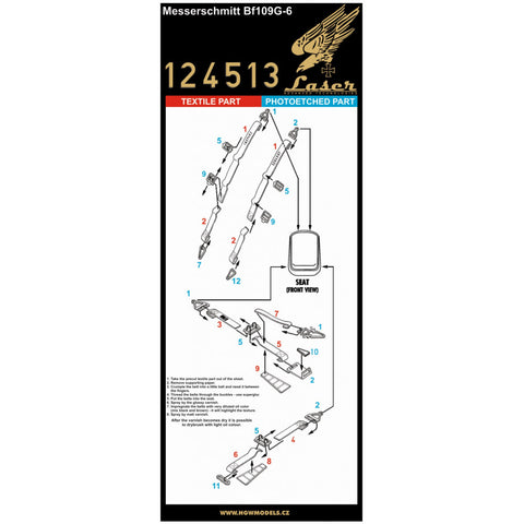HGW 124513 1/24 Bf109G-6 pre-cut (laser)