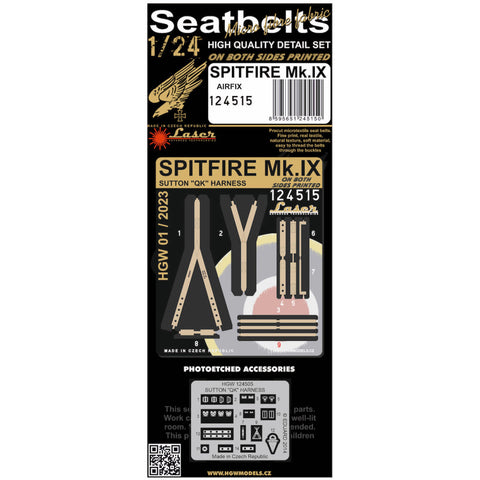 HGW 124515 1/24 スピットファイア Mk.IX pre-cut (laser) | Airfix