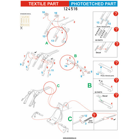 HGW 124516 1/24 スピットファイア Mk.IX pre-cut (laser) | double-sided printing
