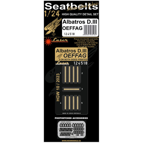 HGW 124518 1/24 アルバトロス D.III OEFFAG pre-cut (laser) | Lukgraph