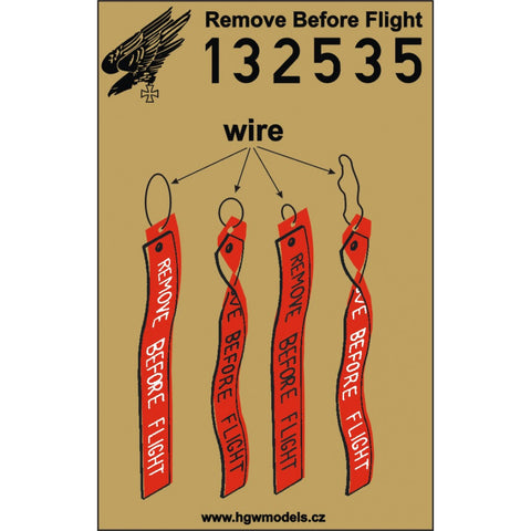 HGW 132535 1/32 Remove Before Flight注意喚起タグ シートベルト pre-cut (laser) | U.S. flags, RBF
