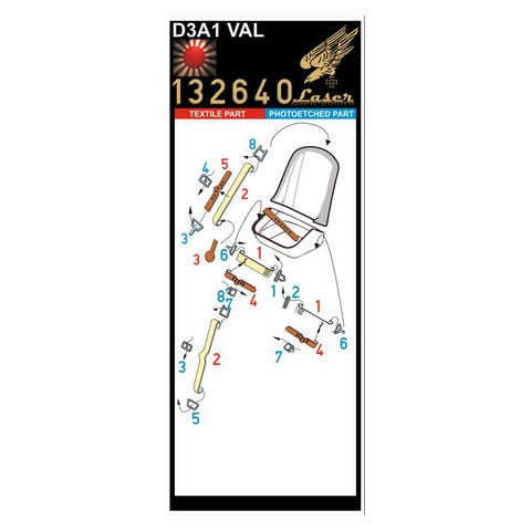 HGW 132640 1/32 D3A1 VAL シートベルト pre-cut (laser) | インフィニティモデル用