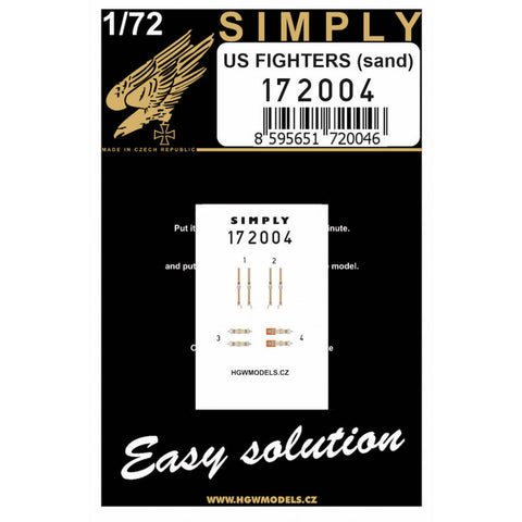 HGW 172004 1/72 アメリカ 戦闘員 "Simply" Edition - Relief Print