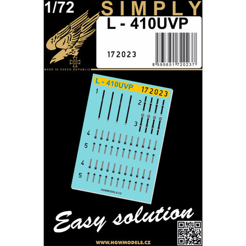 HGW 172023 1/72 L-410UVP ターボレット "Simply" Edition - Relief Print