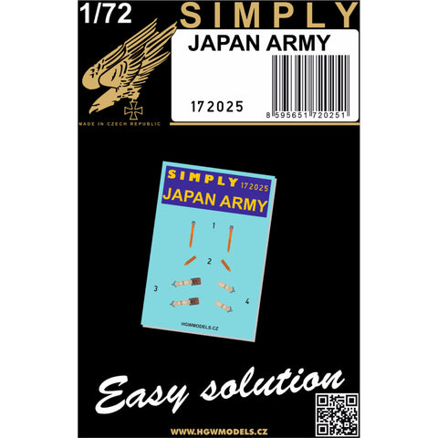 HGW 172025 1/72 日本軍兵 "Simply" Edition - Relief Print