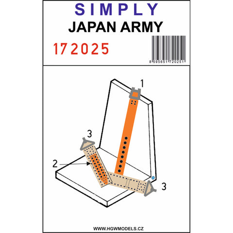 HGW 172025 1/72 日本軍兵 "Simply" Edition - Relief Print