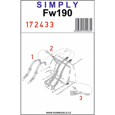 HGW 172433 1/72 フォッケウルフ Fw190 "Simply" Edition - Relief Print