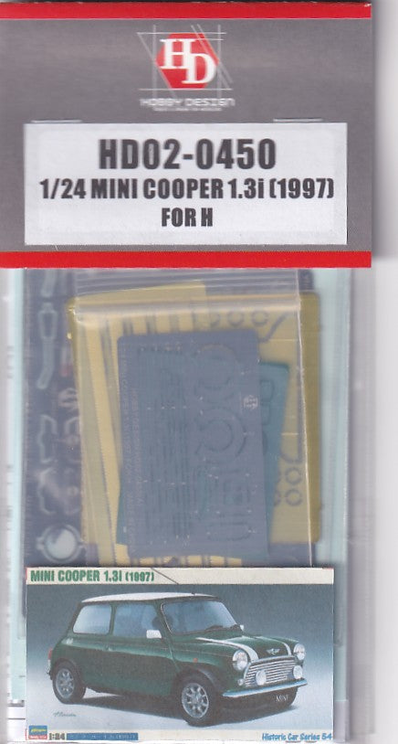 ホビーデザイン HD02-0450 1/24 ミニクーパー1.3i (1997) (ハセガワ21154用)（エッチングパーツ+デカール+レジン）