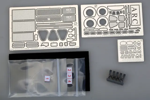 ホビーデザイン HD03-0680 1/24 日産 R34 開閉式ドア・エンジン ディティールアップパーツ (タミヤ24210用)