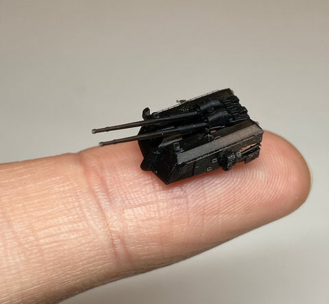 バンカースタジオ WS35007 1/350 WWIIドイツ海軍 10.5cm連装対空砲 33型 タイプA(ビスマルク型/アドミラルヒッパー型用)